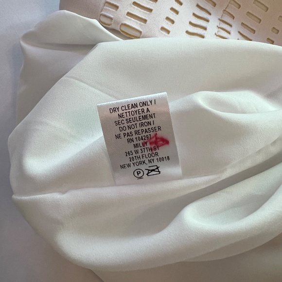 Milly Paneled Sheath Dress Off White Sz12 NWT - Picture 11 of 16